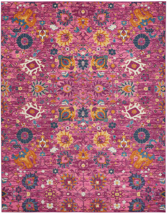 Nourison Passion 8' x 10' Fuchsia Bohemian Indoor Rug