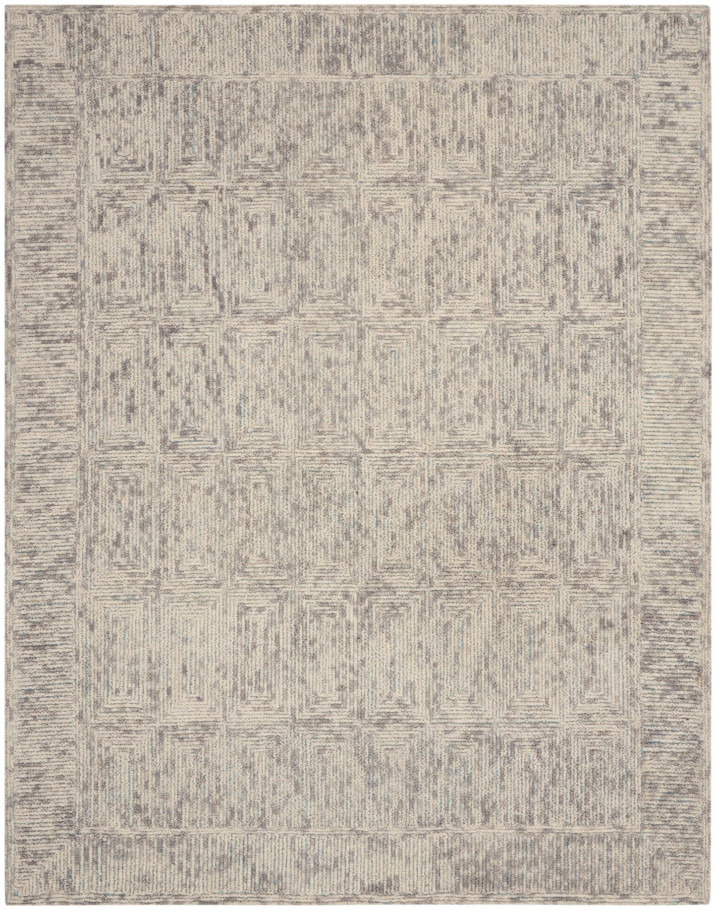 Nourison Colorado 8'3" x 11'6" Ivory Grey Teal Modern Indoor Rug