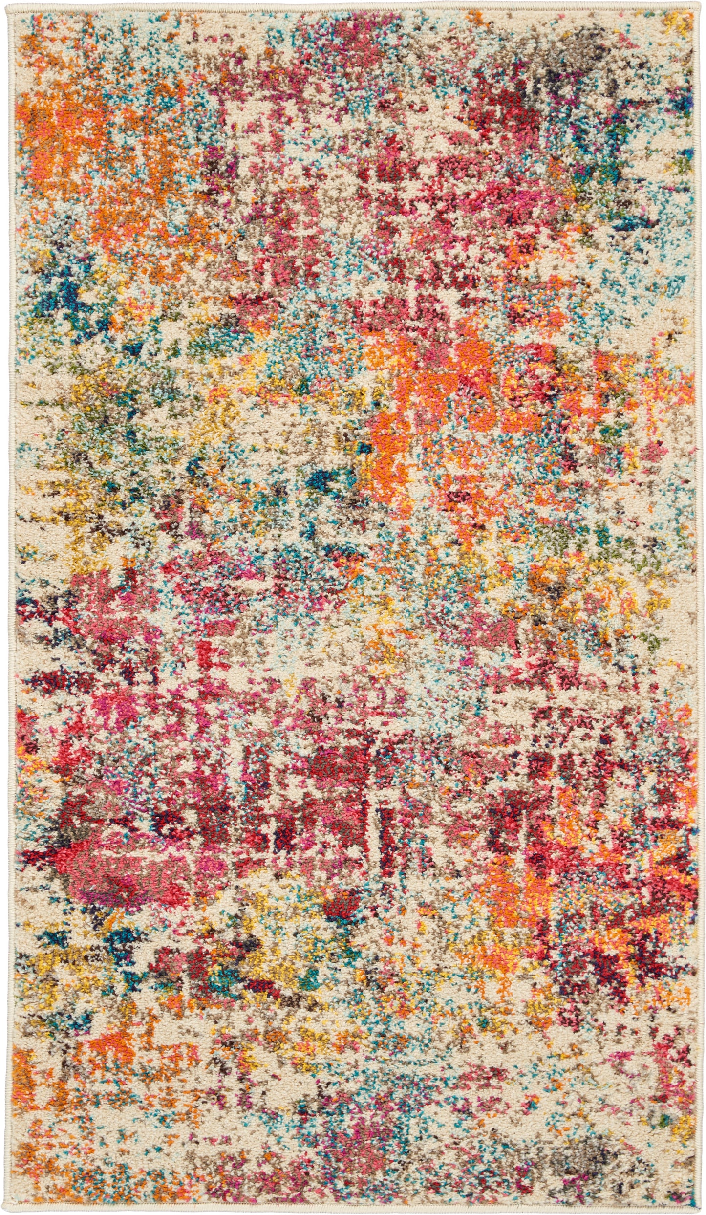 Nourison Celestial 2'2" x 3'9" Pink/Multicolor Modern & Contemporary Indoor Rug