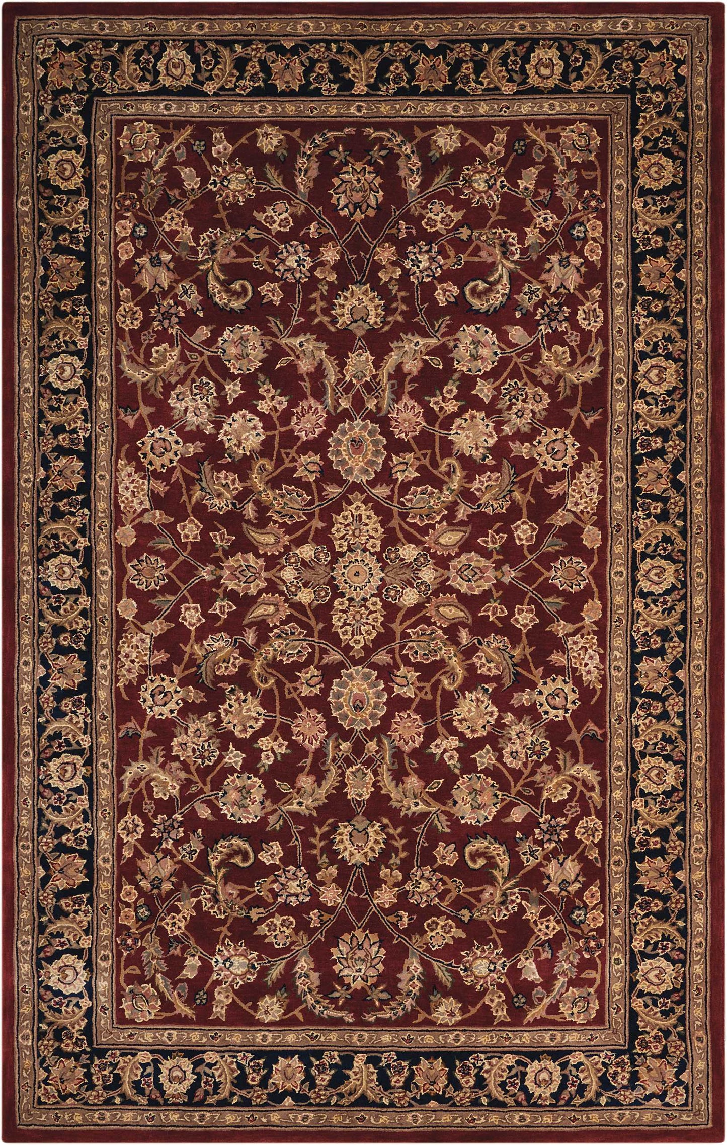 Nourison Nourison 2000 9'9" x 13'9" Burgundy Traditional Indoor Rug