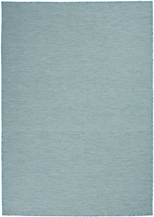 Nourison Positano 4' x 6' Aqua Modern Rug