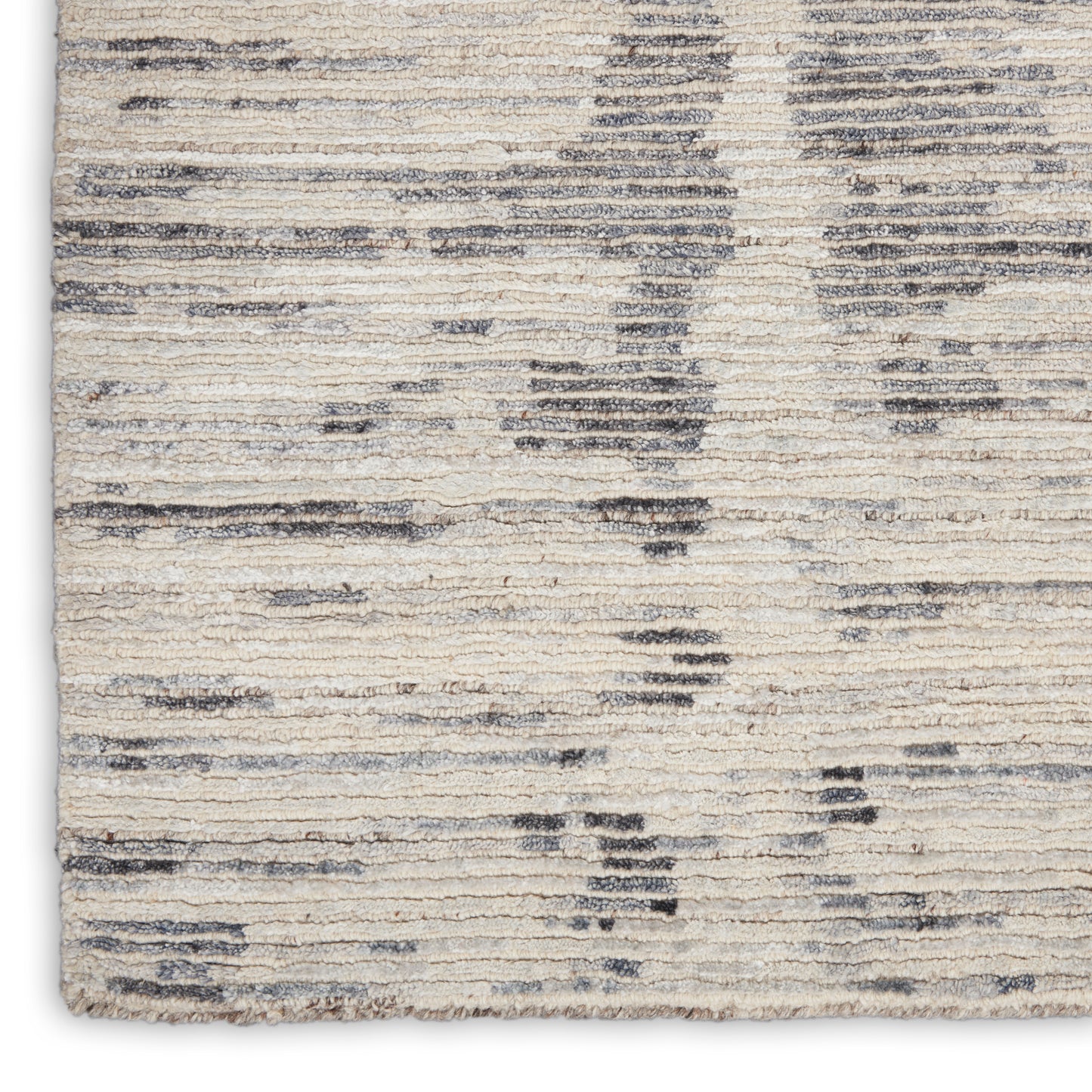 Nourison Ocean 8'6" x 11'6" Cream Charcoal Modern Indoor Rug