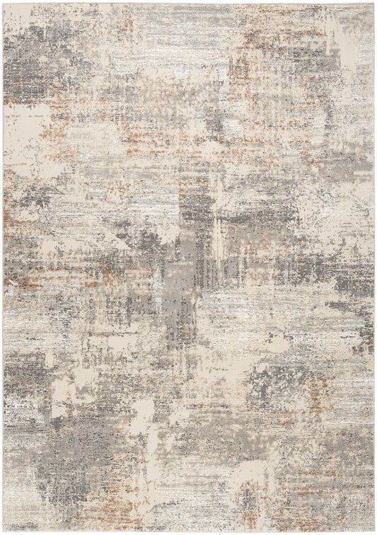 Nourison Sustainable Trends 5'3" x 7'3" Beige Grey Modern Indoor Rug