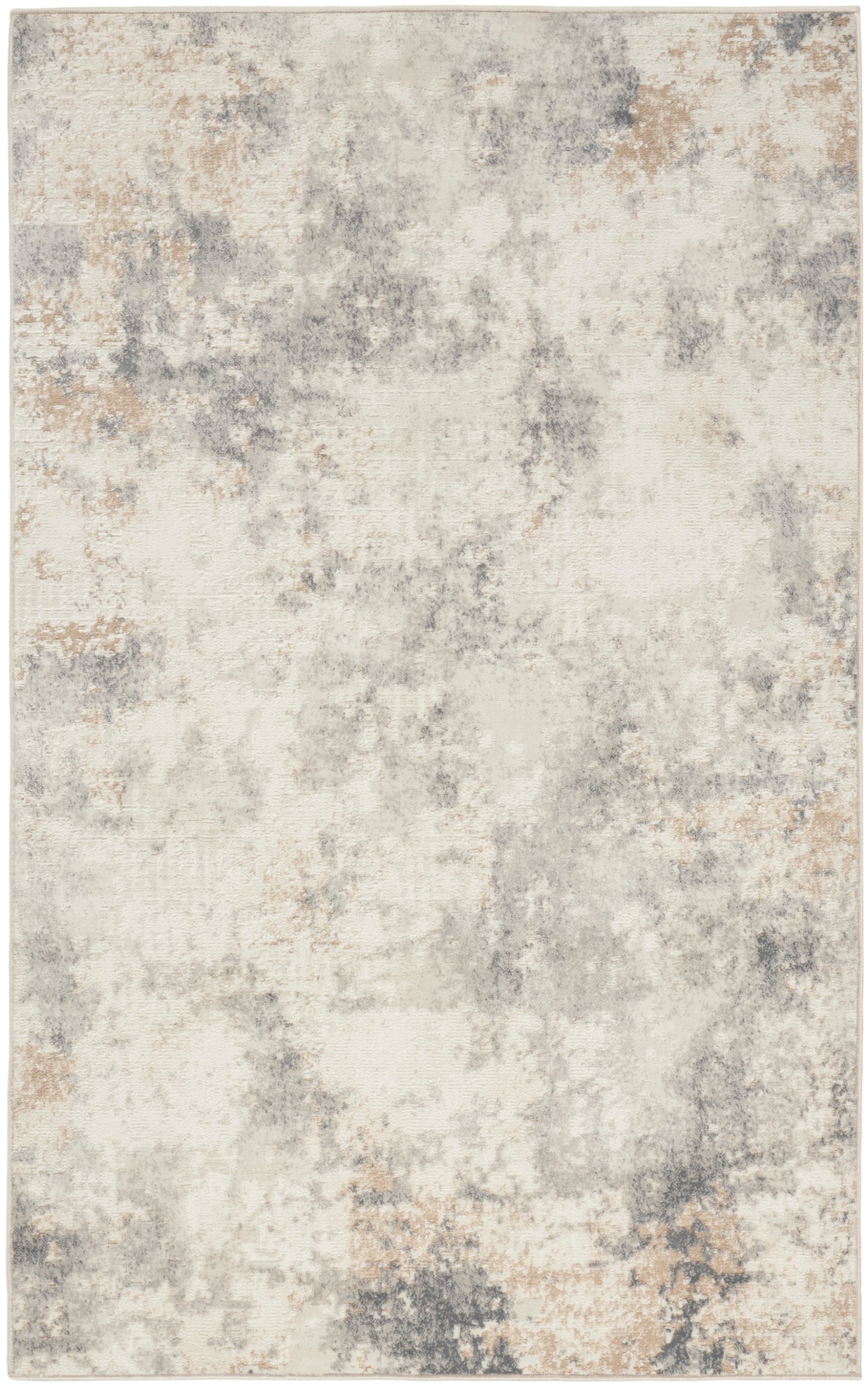 Calvin Klein CK005 Enchanting 3'2" x 5' Ivory Grey Modern Indoor Rug