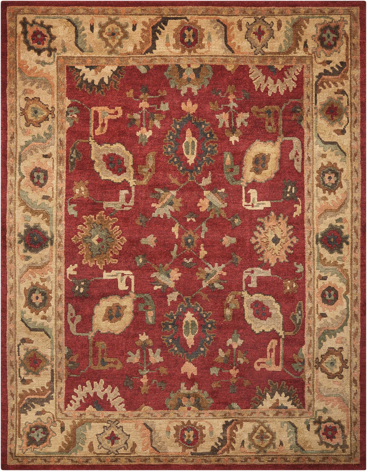 Nourison Tahoe 9'9" x 13'9" Red Traditional Indoor Rug