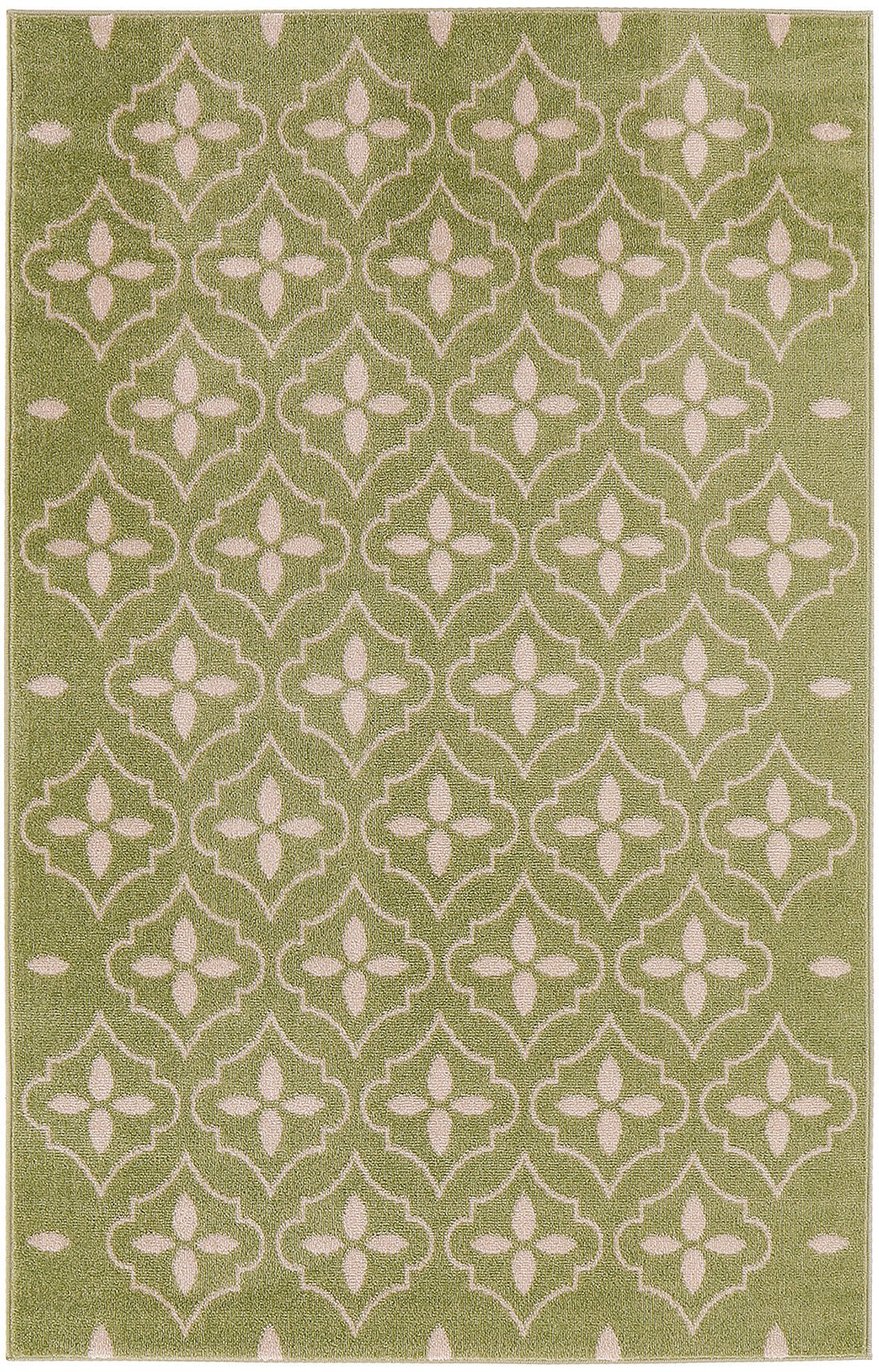 Nourison Nourison Essentials 4' x 6' Green Ivory Modern Rug