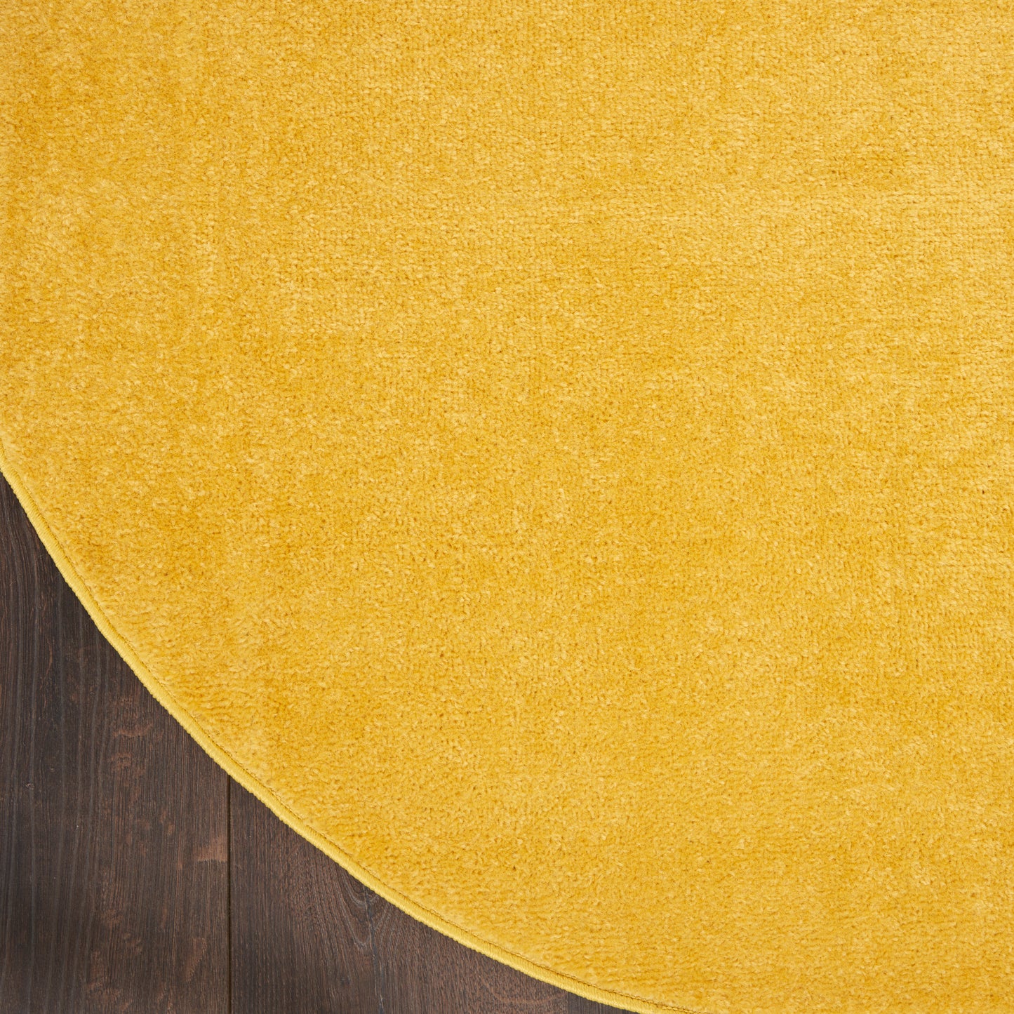 Nourison Nourison Essentials 6' x Round Yellow Outdoor Rug