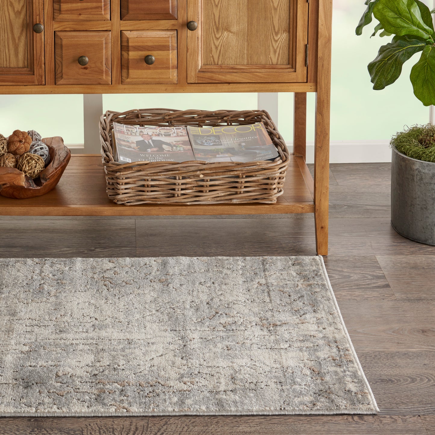 Nourison Quarry 2'2" x 3'9" Beige Grey Modern Indoor Rug