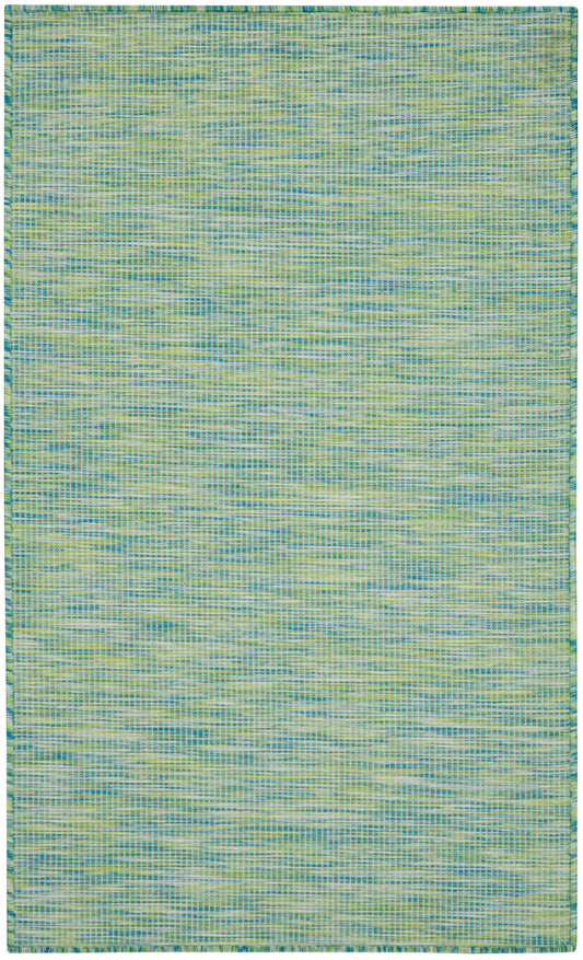 Nourison Positano 3' x 5' Blue Green Modern Rug