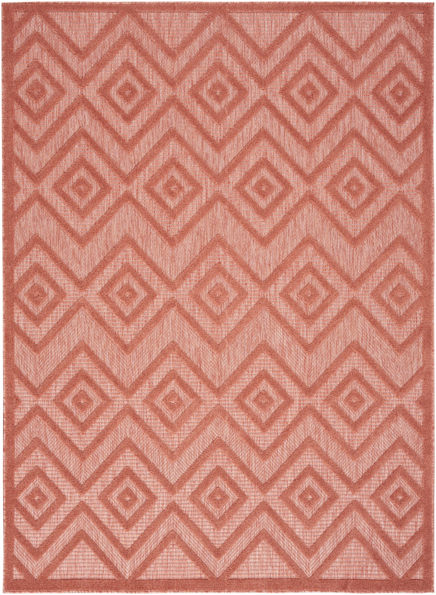 Nourison Versatile 6' x 9' Coral Orange Modern Rug