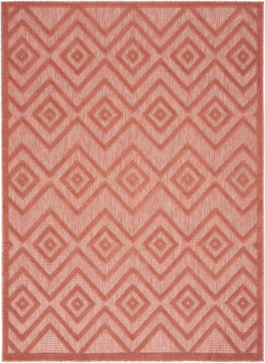 Nourison Versatile 6' x 9' Coral Orange Modern Rug