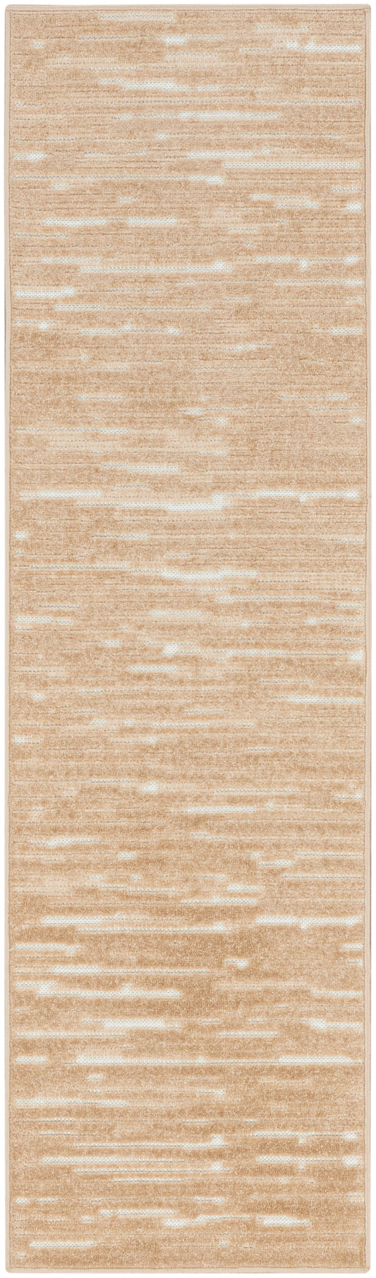 Nourison Care Free 2' x 6' Taupe Modern Indoor Rug