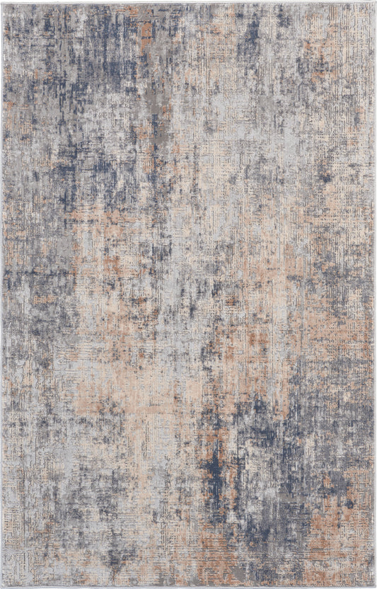 Nourison Rustic Textures 3'11" x 5'11" Grey Beige Modern Indoor Rug