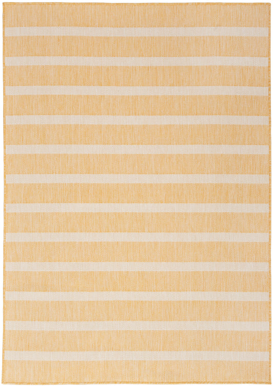 Nourison Positano 4' x 6' Yellow Ivory Modern Rug