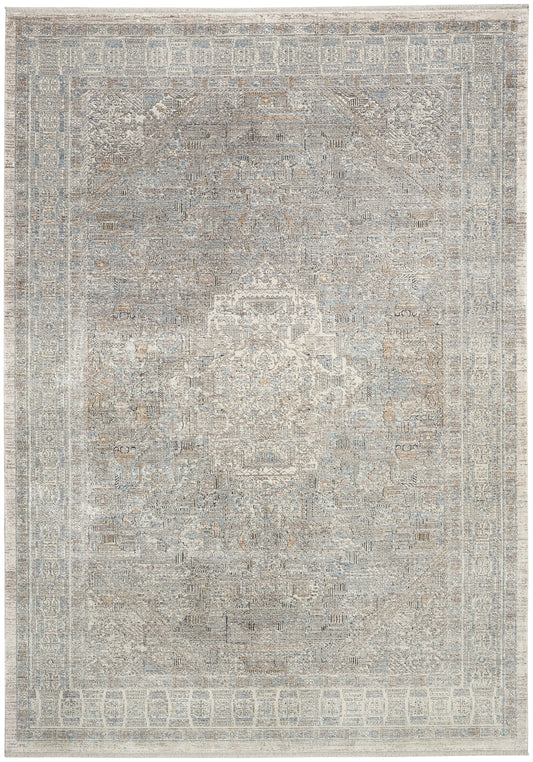 Nourison Starry Nights 5'3" x 7'3" Cream Grey Vintage Indoor Rug