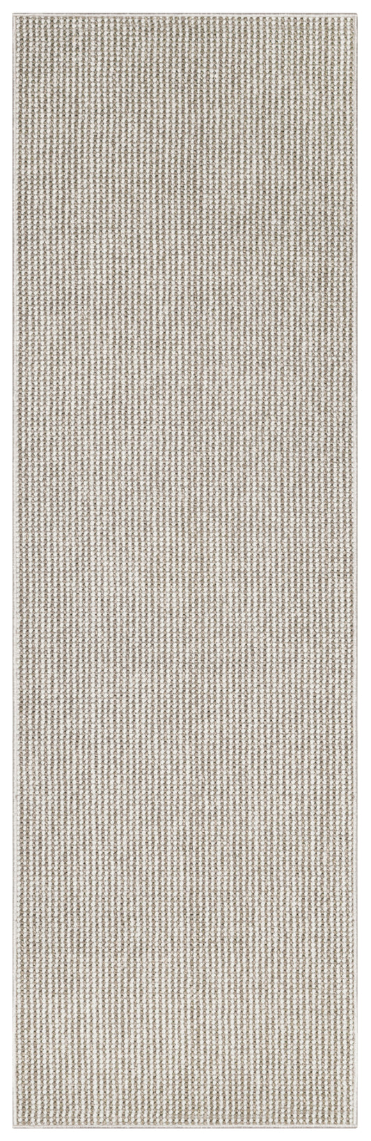 Nourison Natural Texture 2'3" x 7'6" Ivory Mocha Farmhouse Indoor Rug