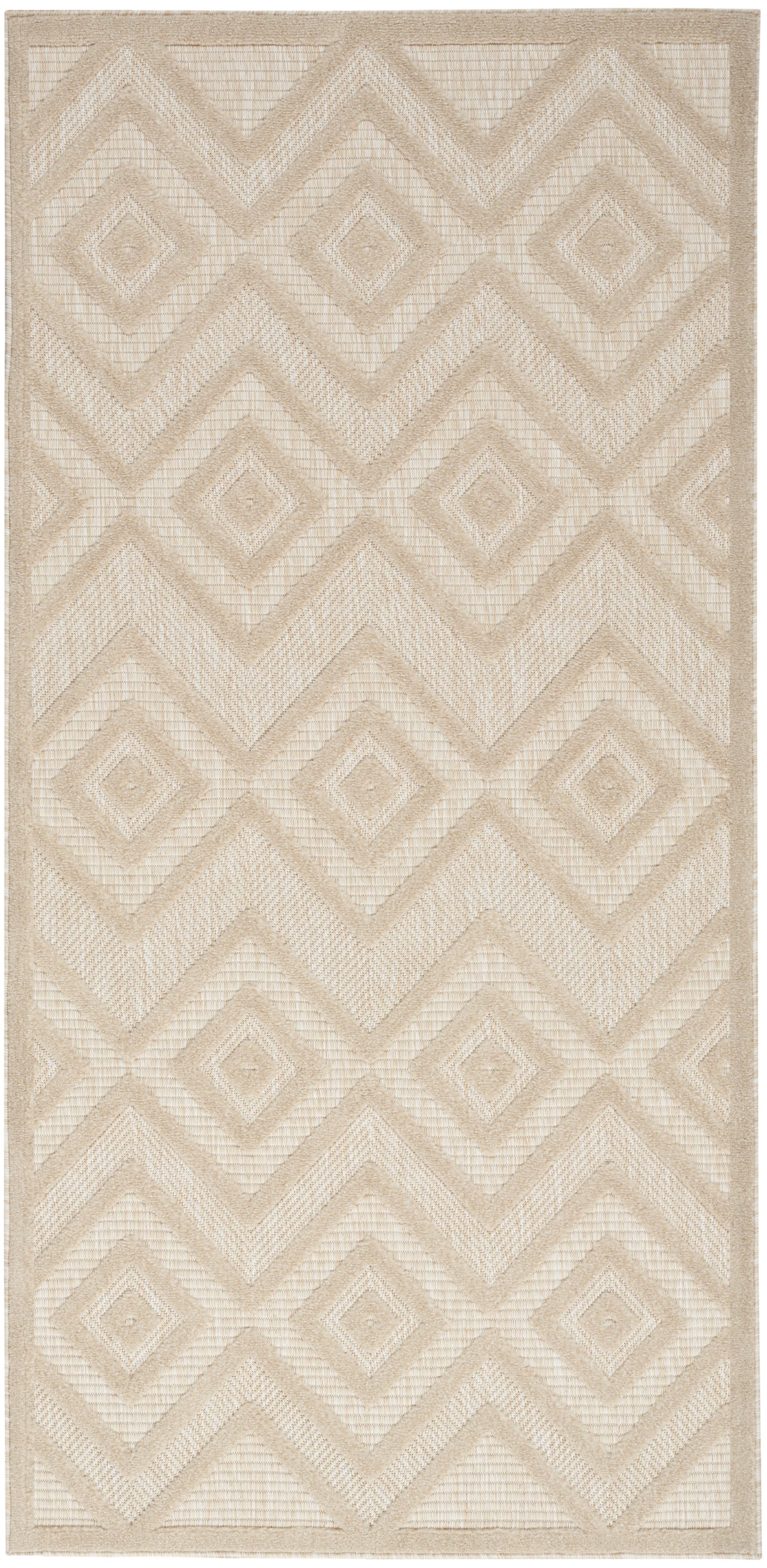 Nourison Versatile 2' x 4' Cream Modern Rug