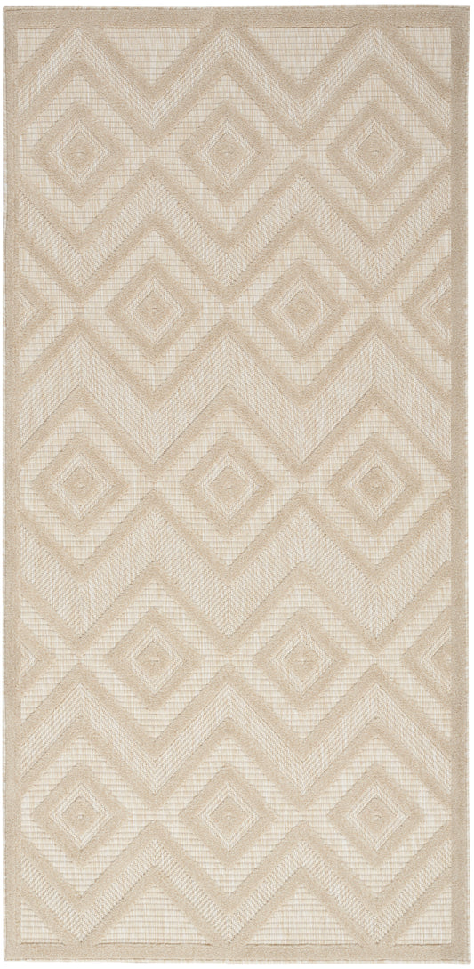 Nourison Versatile 2' x 4' Cream Modern Rug