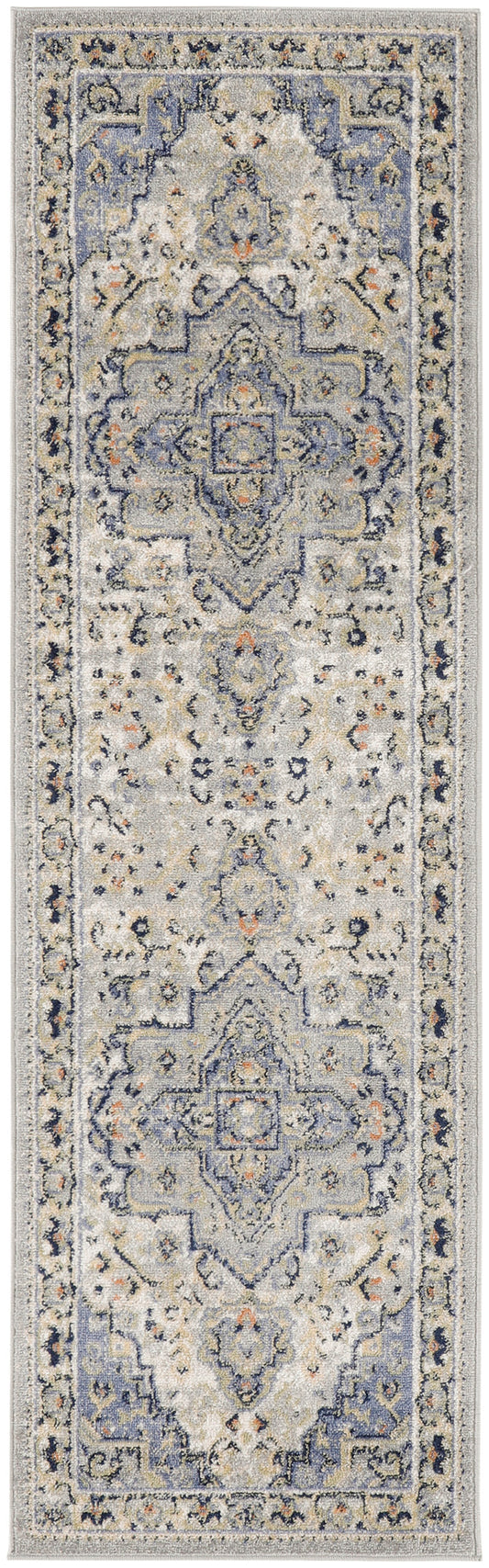 Nourison Nourison Essentials Persian 2'2" x 7'6" Blue Vintage Rug