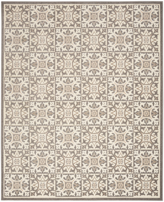 Nourison Aloha 6' x 9' Ivory Grey Contemporary Rug