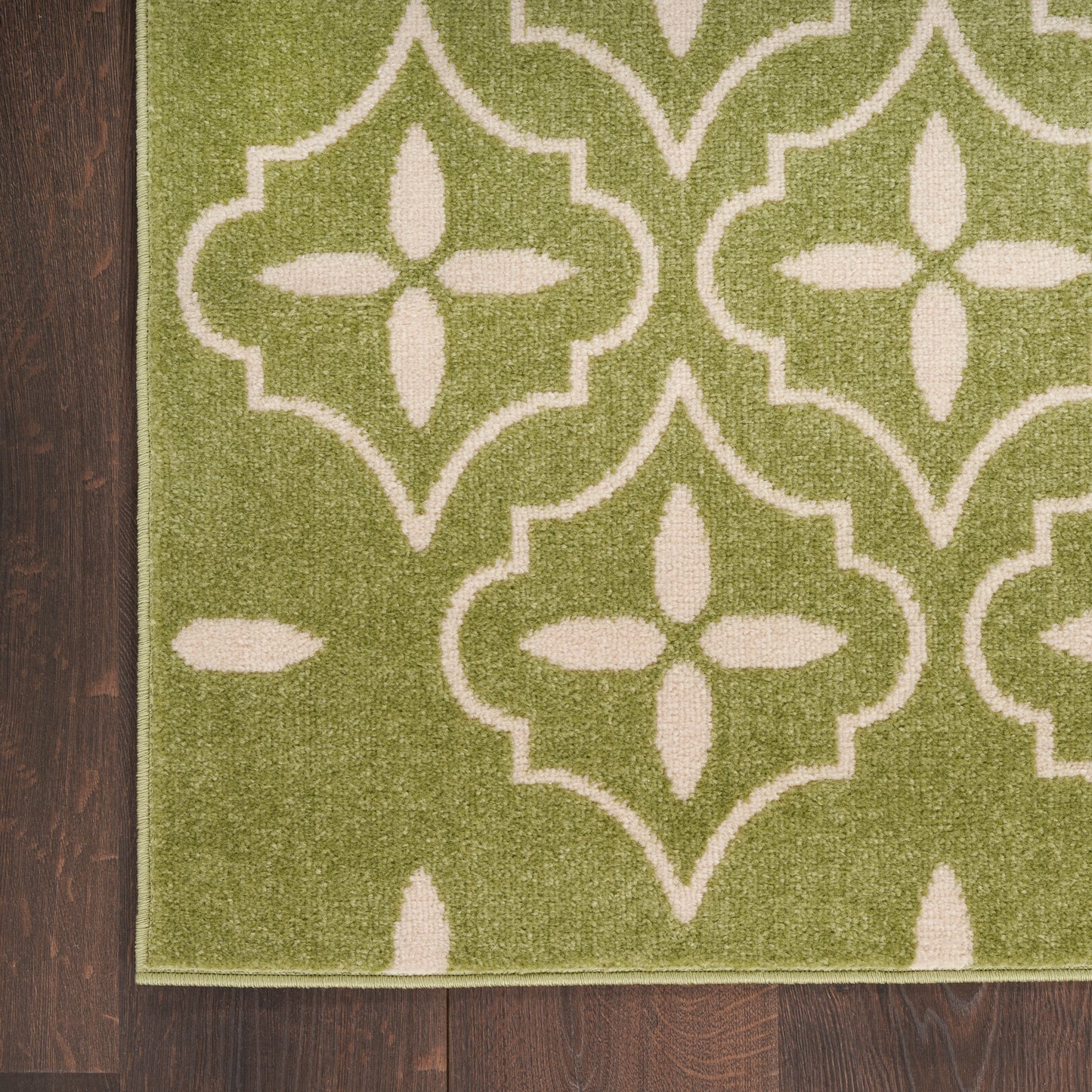 Nourison Nourison Essentials 4' x 6' Green Ivory Modern Rug