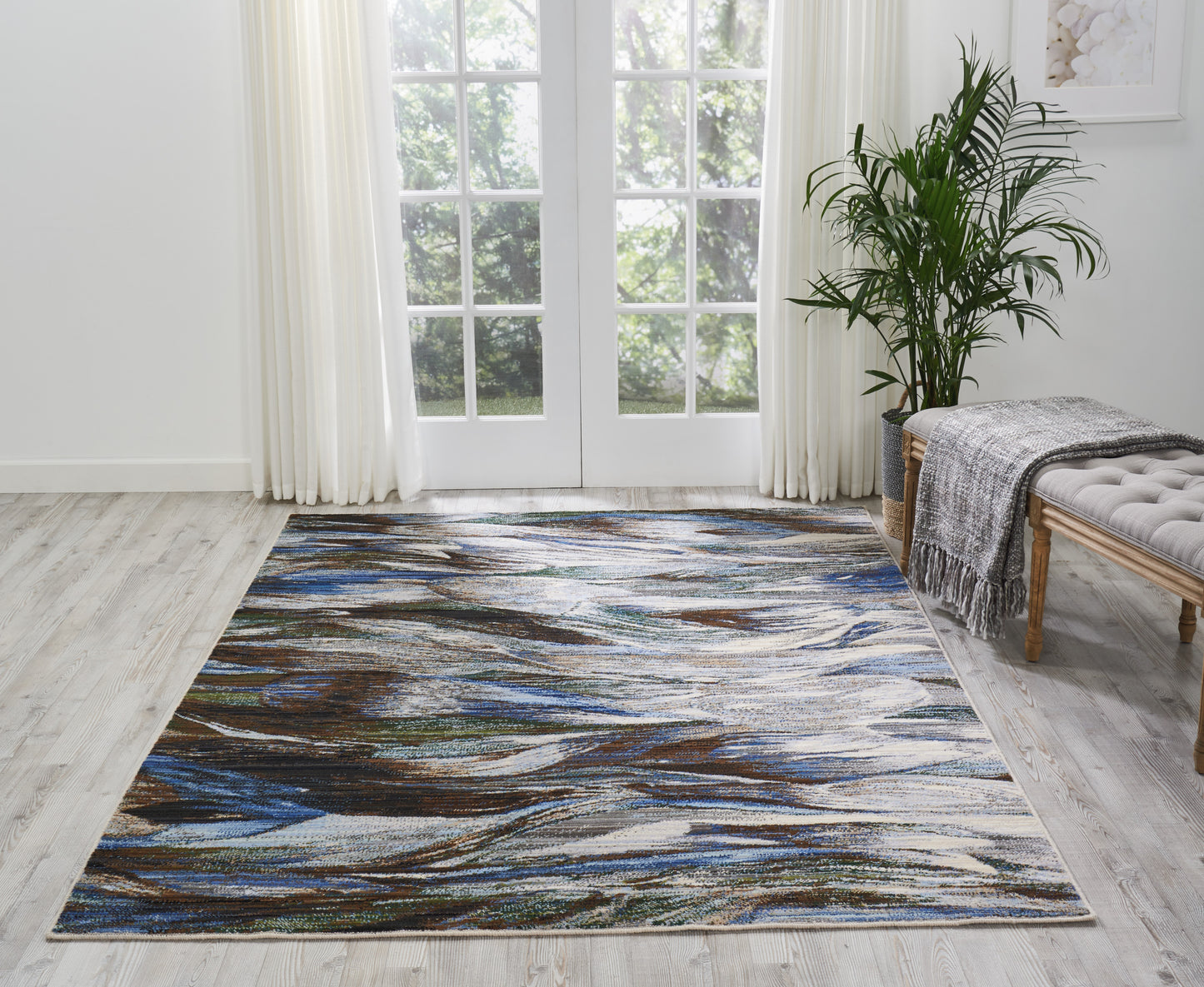 Nourison Chroma 5'6" x 8' Aegean Modern Indoor Rug