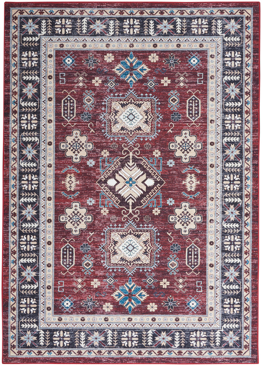 Nourison Fulton 7'10" x 9'10" Red Vintage Indoor Rug