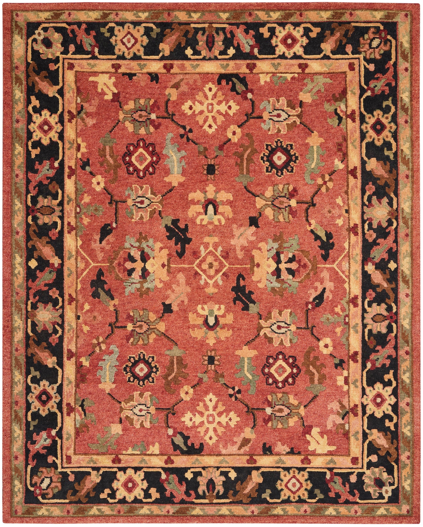 Nourison Tahoe 5'6" x 8'6" Rust Traditional Indoor Rug