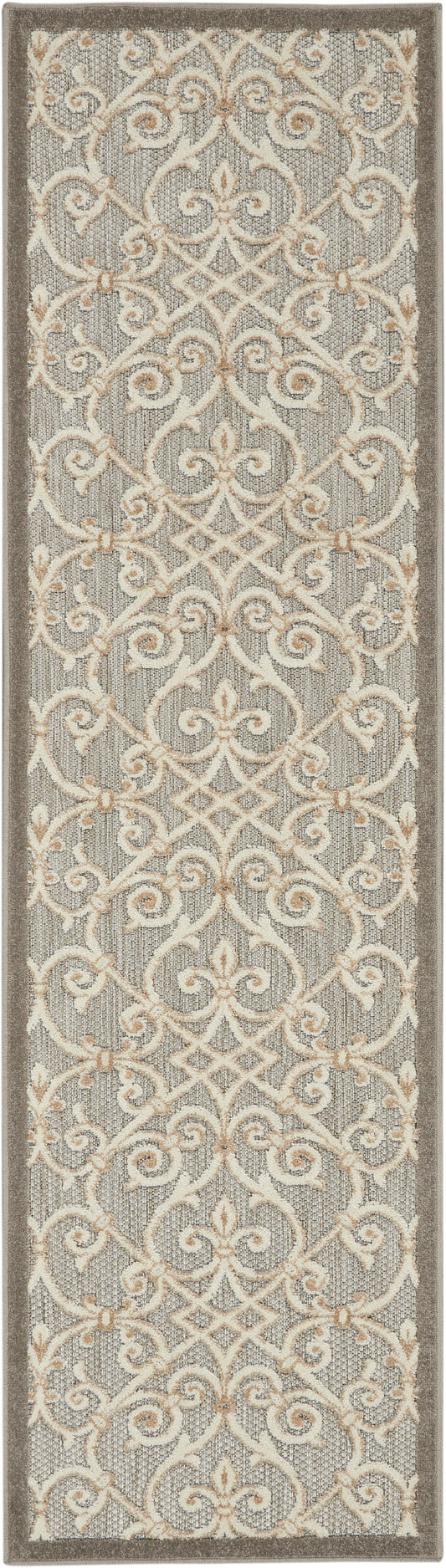 Nourison Aloha 2'3" x 8' Natural Contemporary Rug