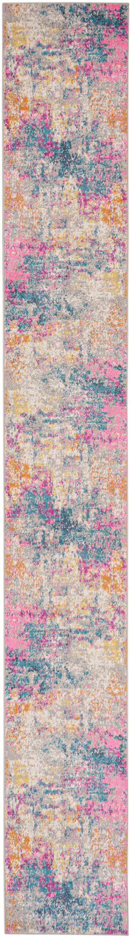 Nourison Passion 2'2" x 16' Ivory Multicolor Modern Indoor Rug