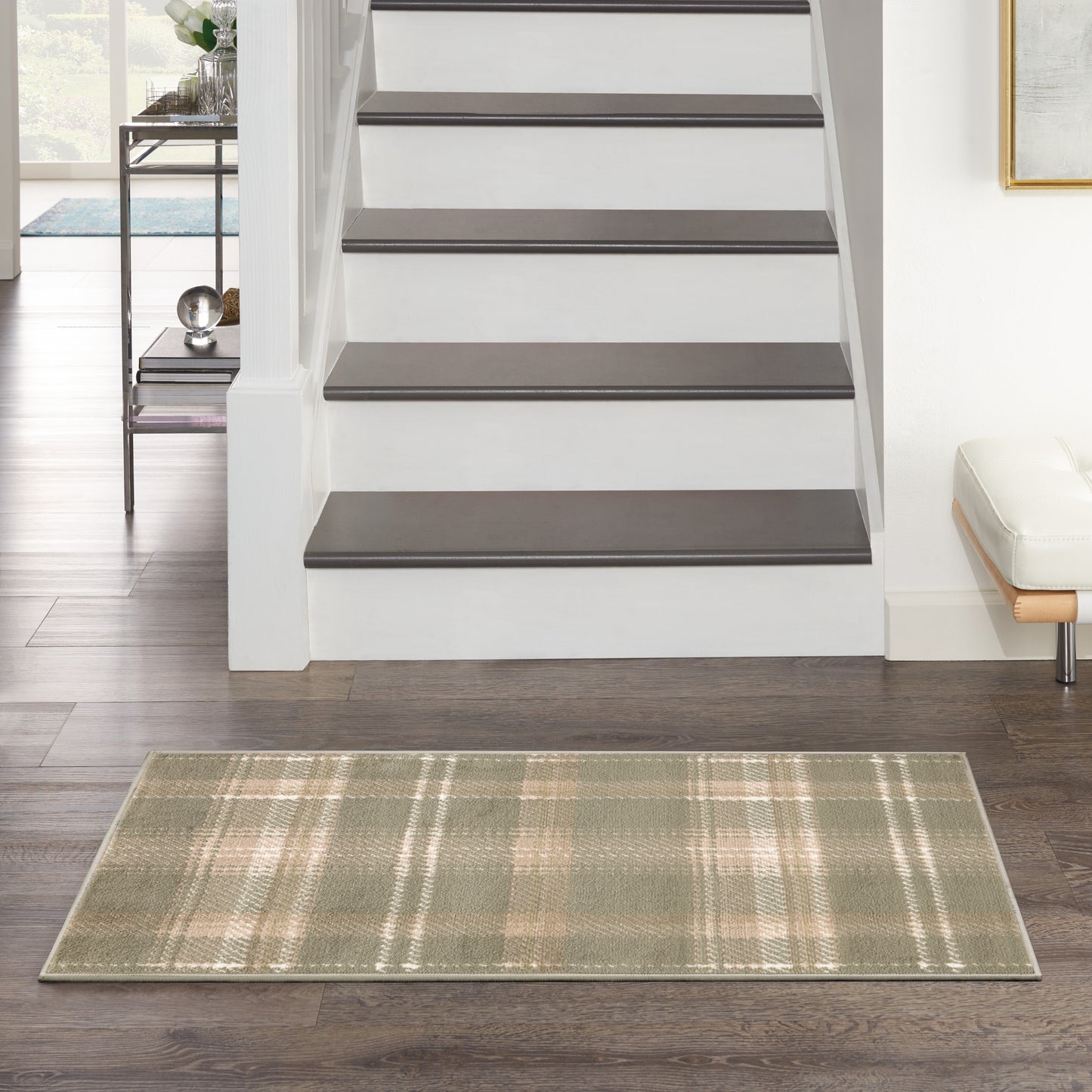 Nourison Grafix 3' x 5' Olive Farmhouse Indoor Rug