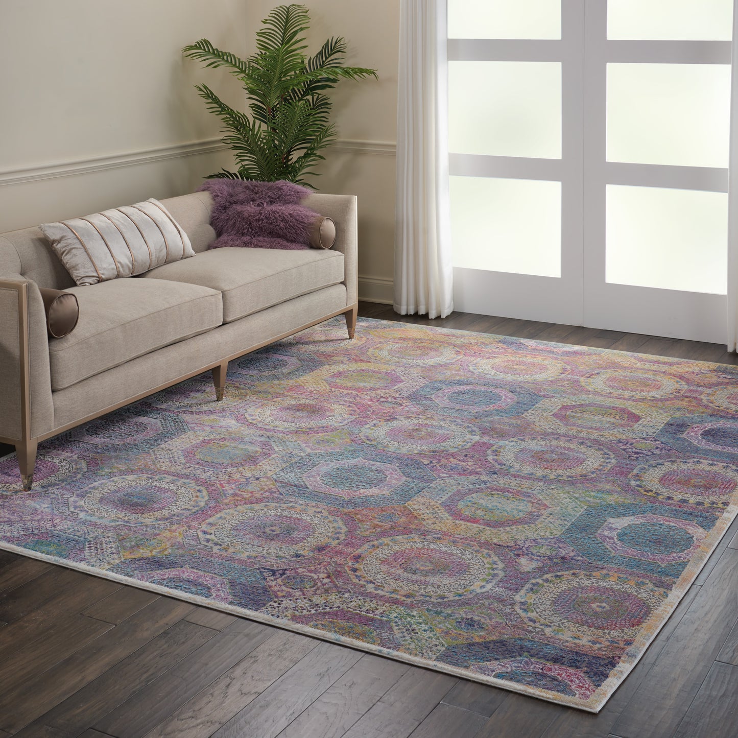 Nourison Ankara Global 7'10" x 9'10" Multicolor Bohemian Indoor Rug