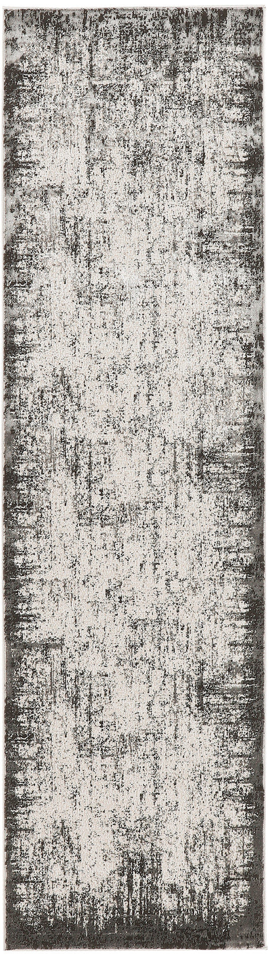 Nourison Desire 2'3" x 7'6" Grey/Ivory Modern Indoor Rug