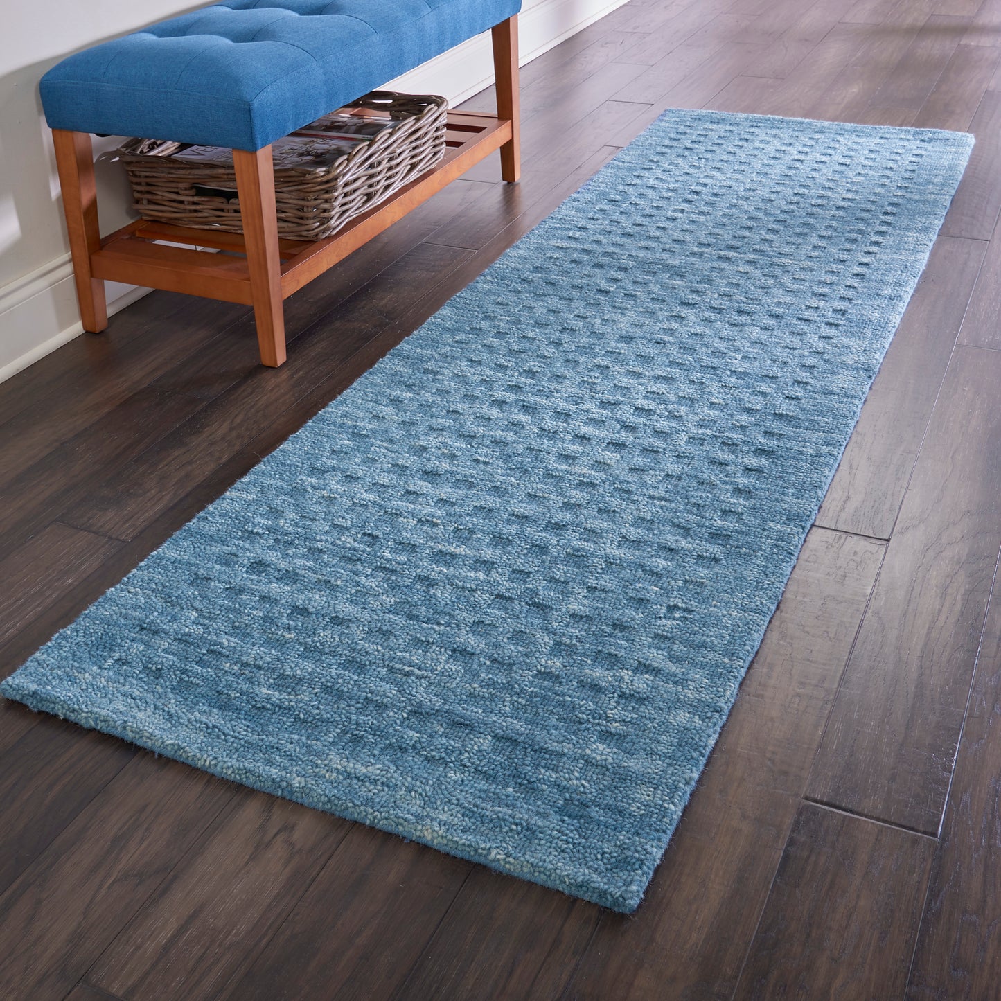 Nourison Marana 2'3" x 8' Navy Contemporary Indoor Rug