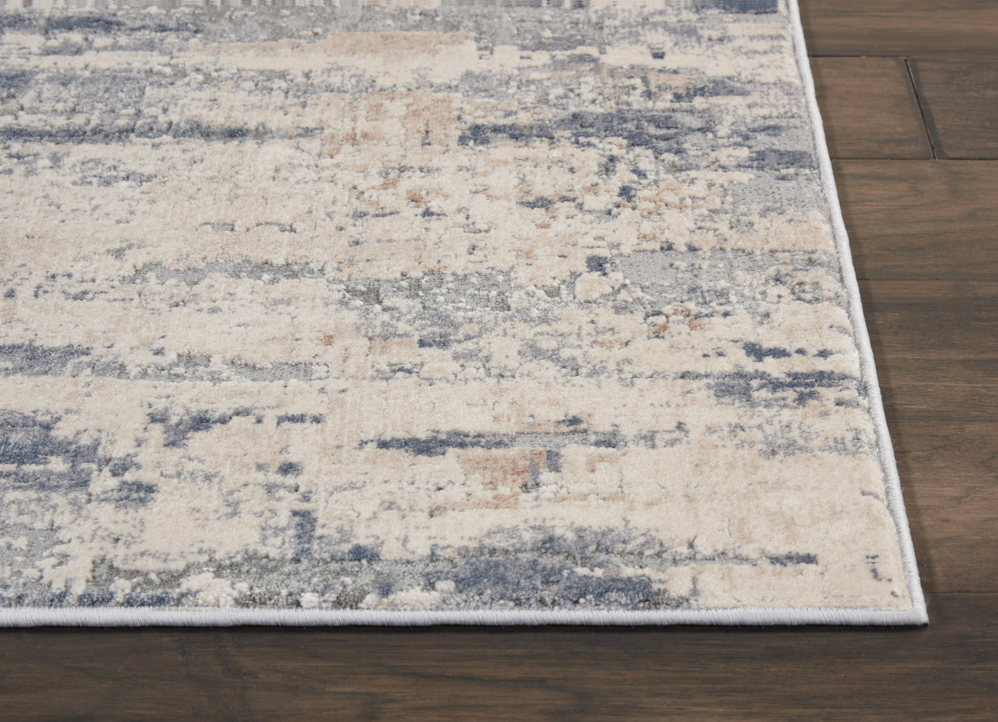 Nourison Rustic Textures 2'2" x 7'6" Beige Grey Modern Indoor Rug