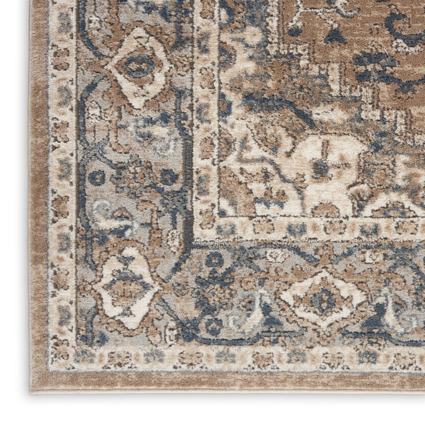 Nourison Quarry 3' x 5' Beige Grey Farmhouse Indoor Rug