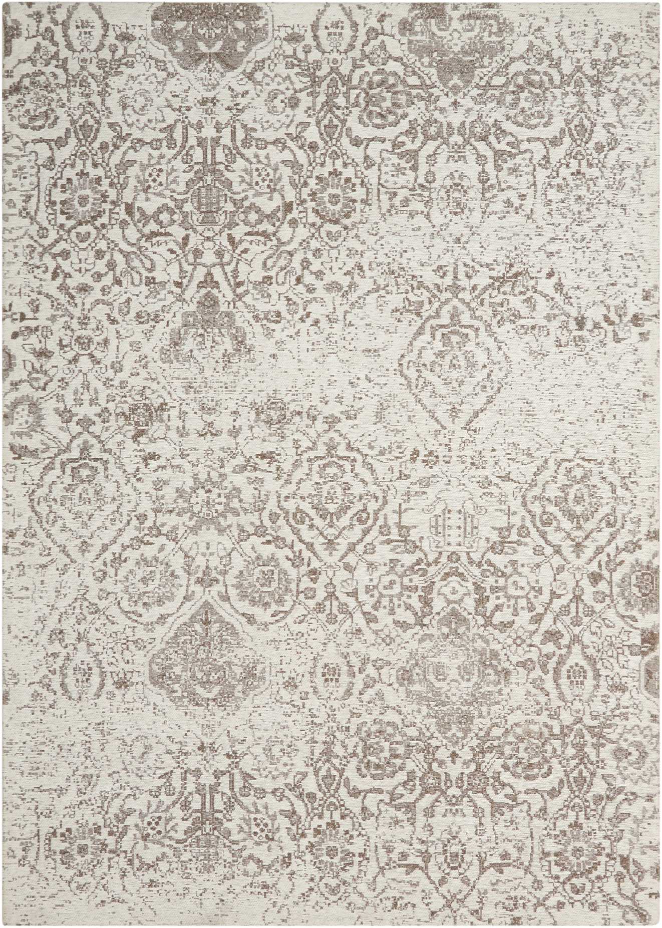 Nourison Damask 5' x 7' Ivory Farmhouse Indoor Rug