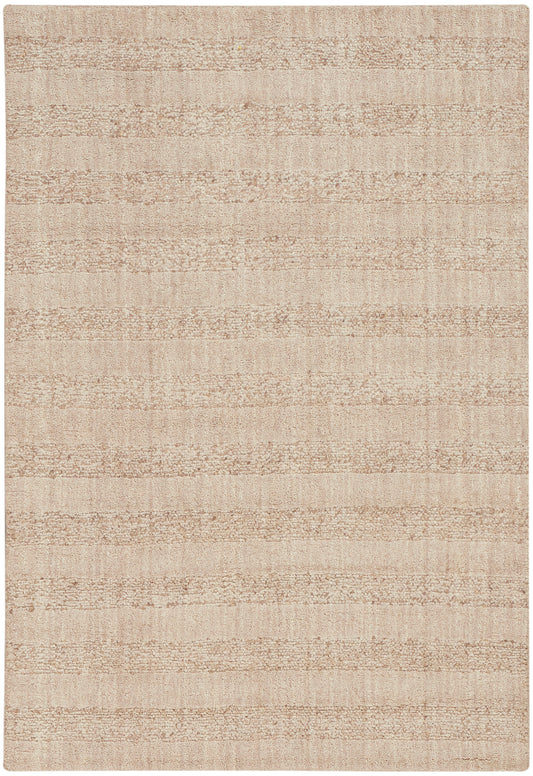 Calvin Klein CK043 Spun 5'3" x 7'3" Beige Farmhouse Indoor Rug