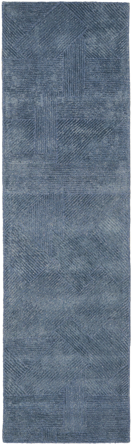 Michael Amini Ma30 Star 2'3" x 8' Blue Modern Indoor Rug