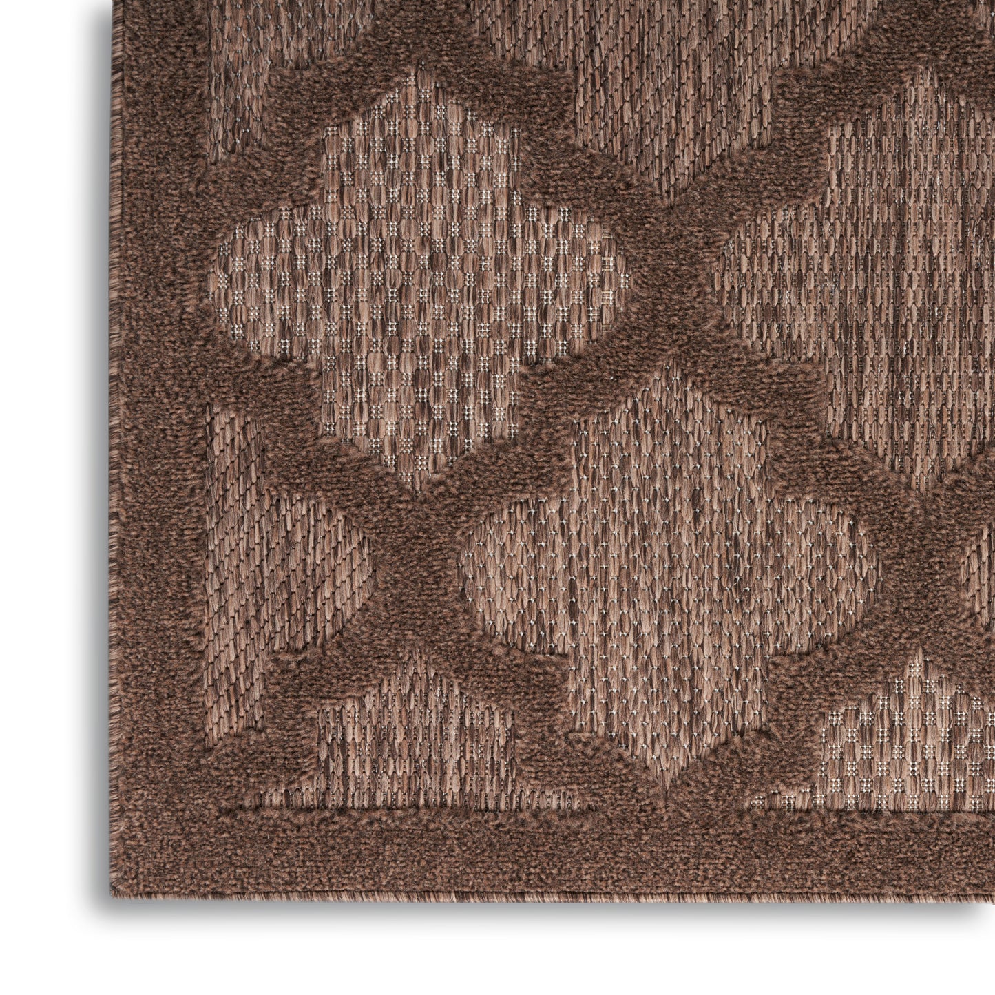 Nourison Easy Care 4' x 6' Brown Modern Rug