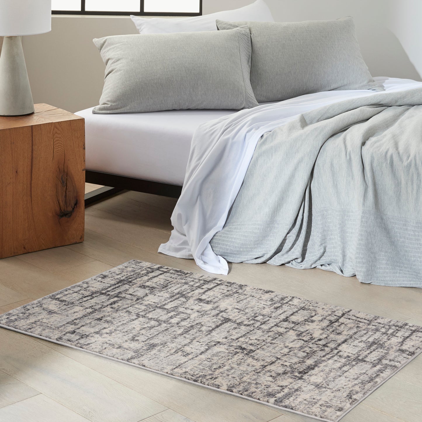 Calvin Klein CK950 Rush 2'2" x 3'9" Ivory/Grey Modern Indoor Rug