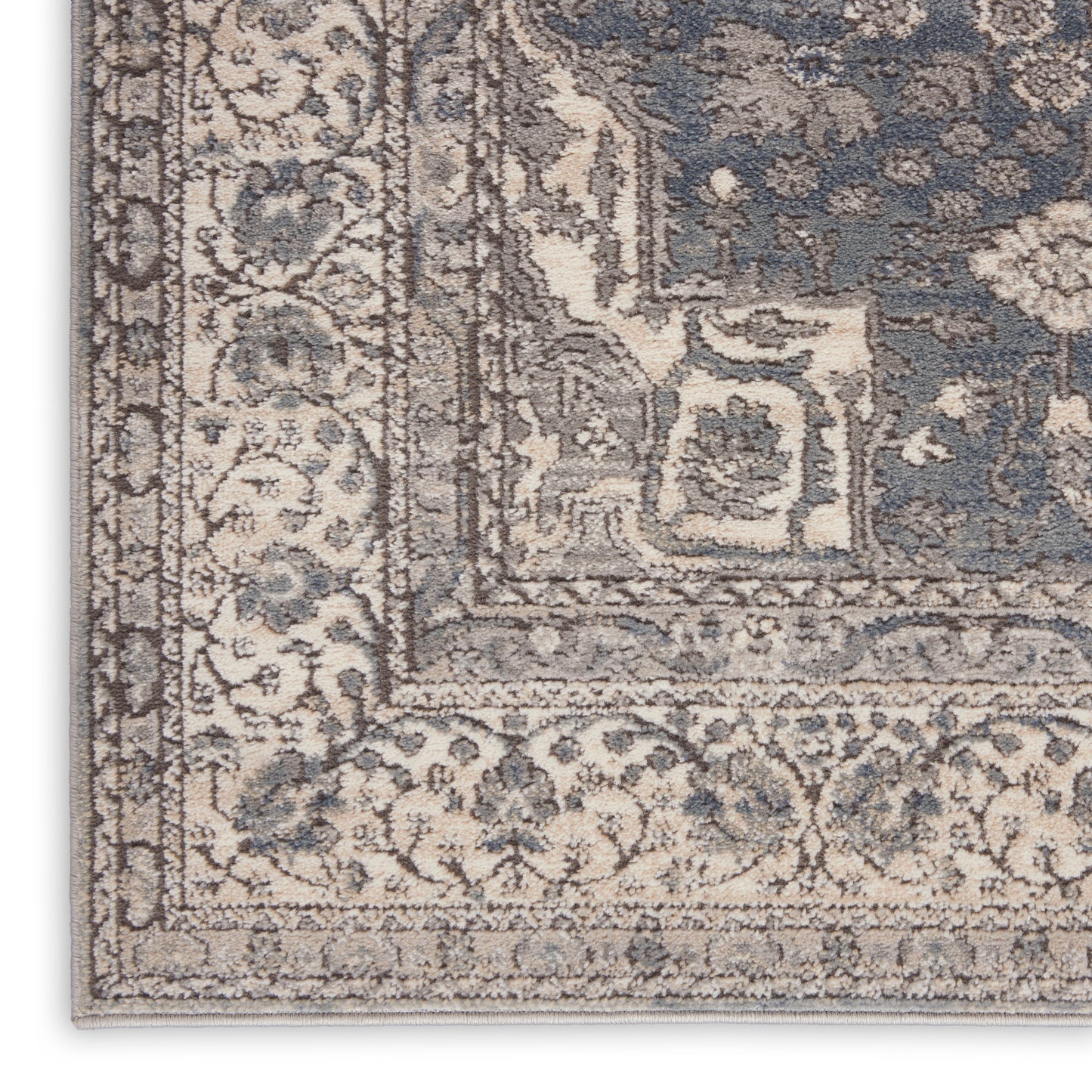 Nourison Quarry 3' x 5' Grey Ivory Vintage Indoor Rug