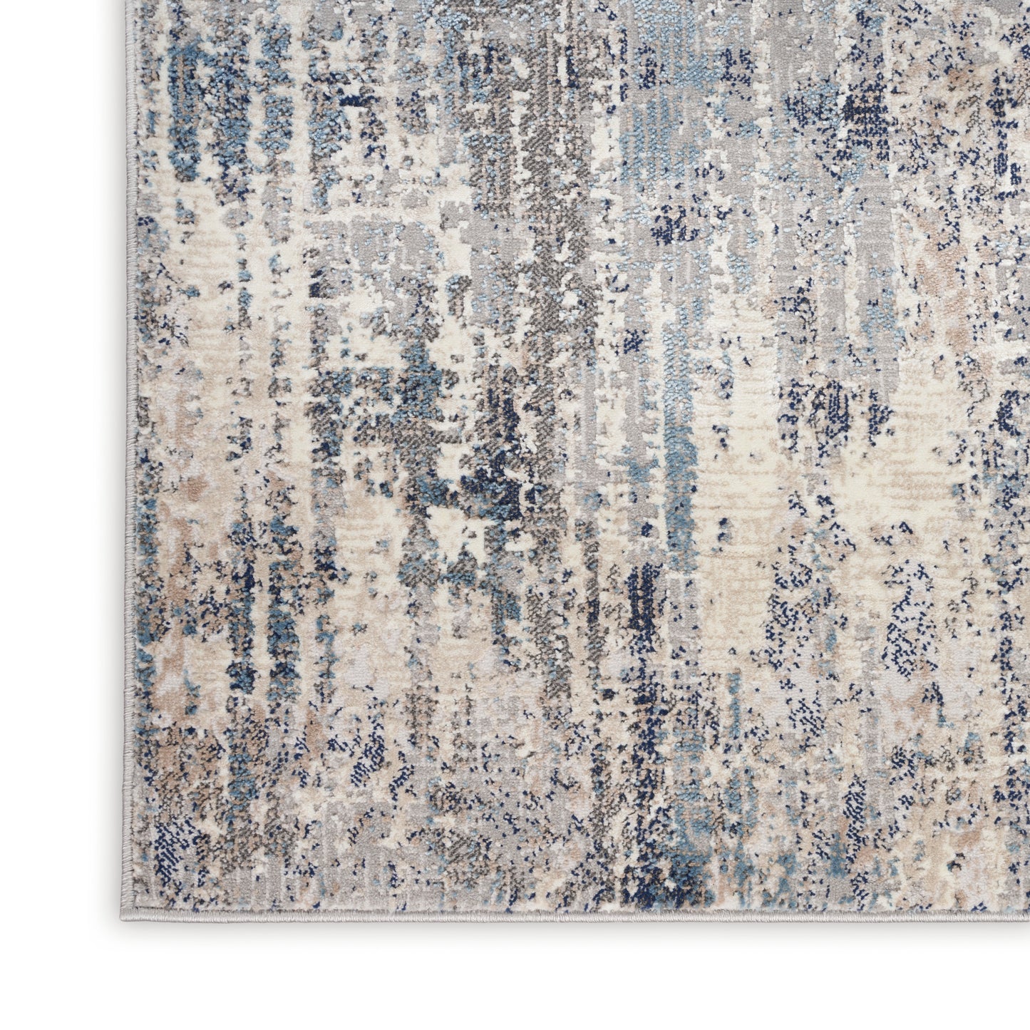 Calvin Klein CK022 Infinity 6' x 9' Ivory Grey Blue Modern Indoor Rug