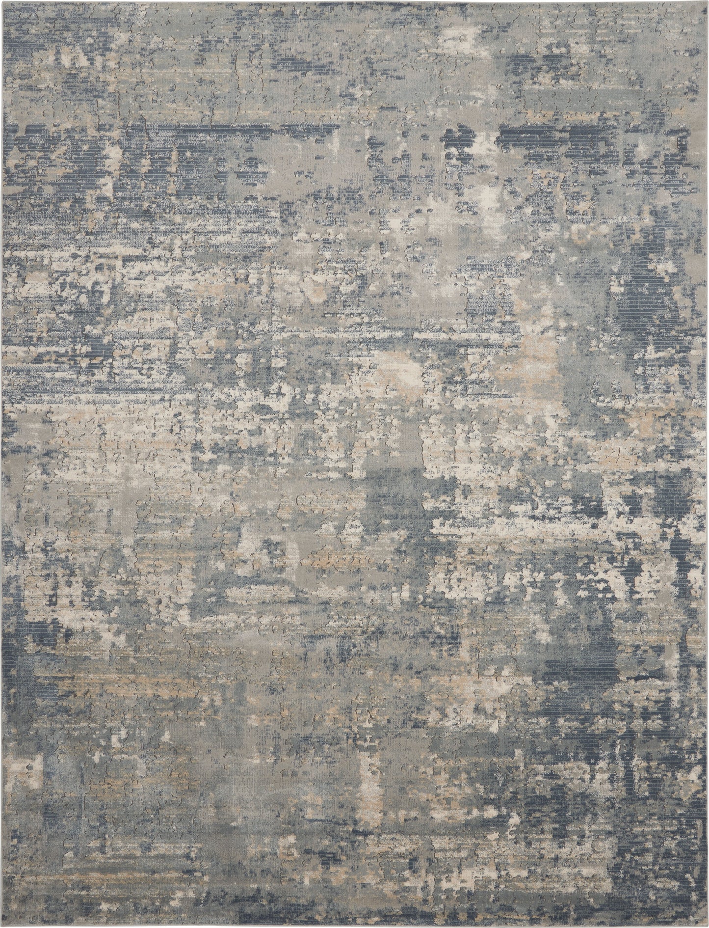 Nourison Quarry 7'10" x 9'10" Grey Beige Modern Indoor Rug