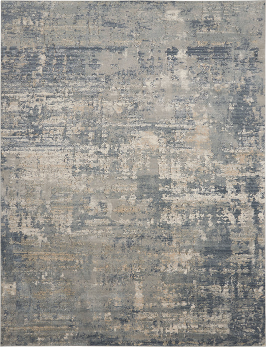 Nourison Quarry 7'10" x 9'10" Grey Beige Modern Indoor Rug