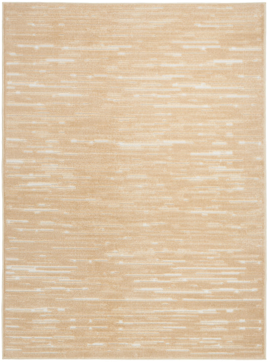 Nourison Care Free 5'3" x 7' Taupe Modern Indoor Rug