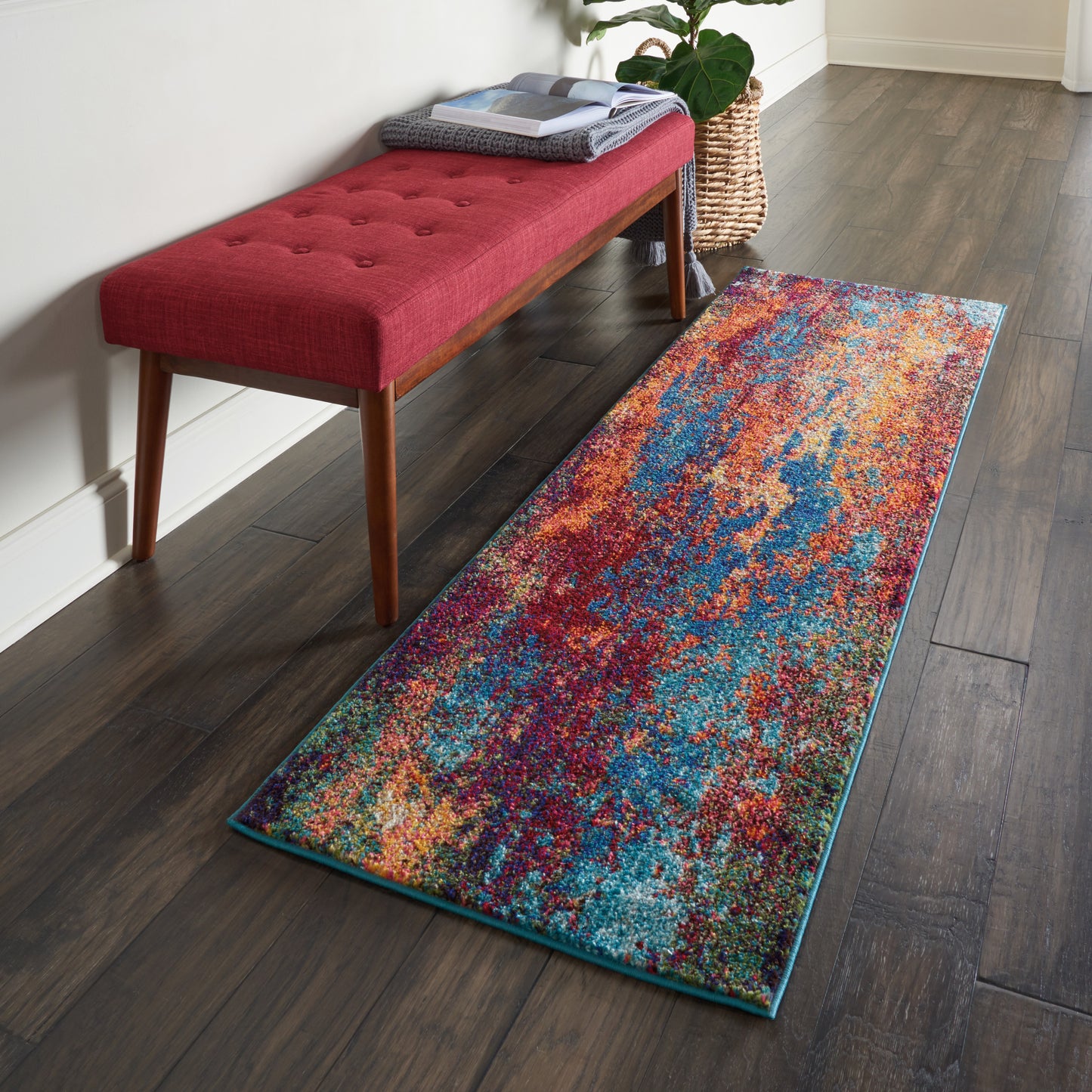 Nourison Celestial 2' x 6' Atlantic Modern Indoor Rug