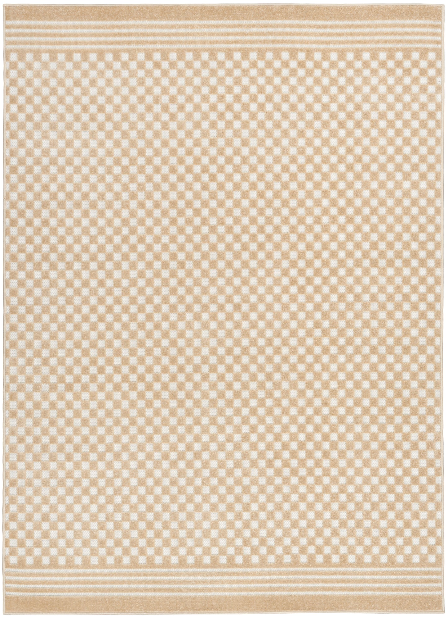 Nourison Care Free 3'11" x 5'11" Taupe Modern Indoor Rug