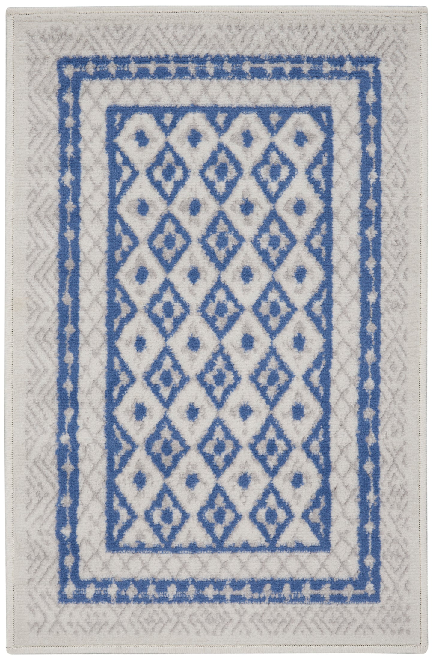 Nourison Whimsicle 2' x 3' Ivory Blue Farmhouse Indoor Rug