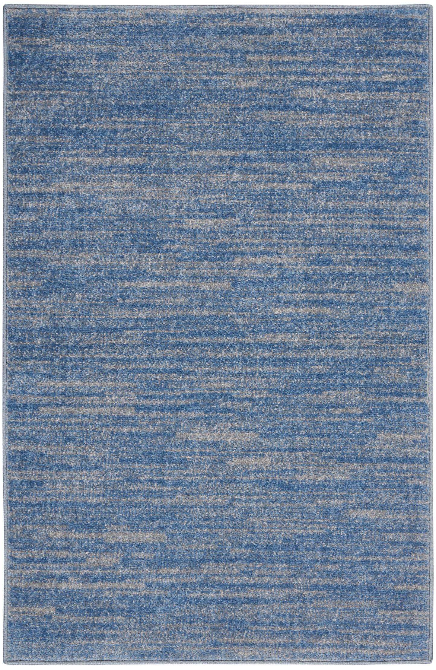 Nourison Nourison Essentials 2' x 4' Blue/Grey Outdoor Rug